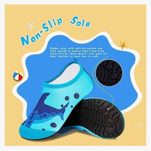 NIP NING SHARK TODDLER WATER SHOES - Picture 5 of 7